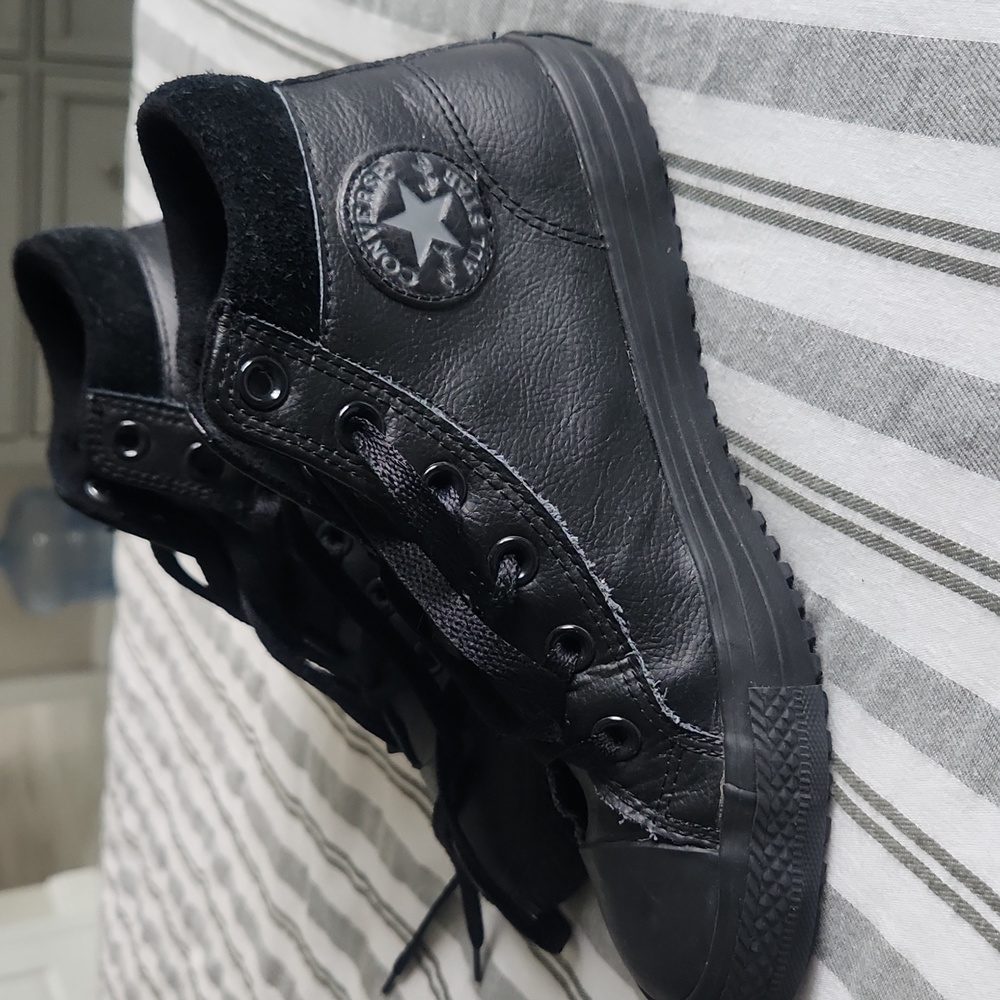 Converse kids high top black leather S 4